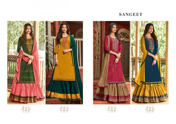 Rangoon Sangeet Silk Designer Embroidery Readymade Salwar 